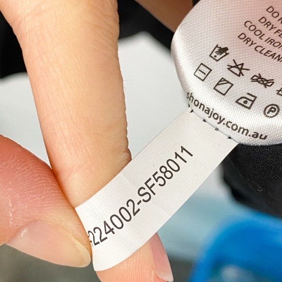 Shona Joy Morgan Crossover Mini Dress Black Wrap Linen Halter Cocktail Party - 6 - Picture 11 of 11